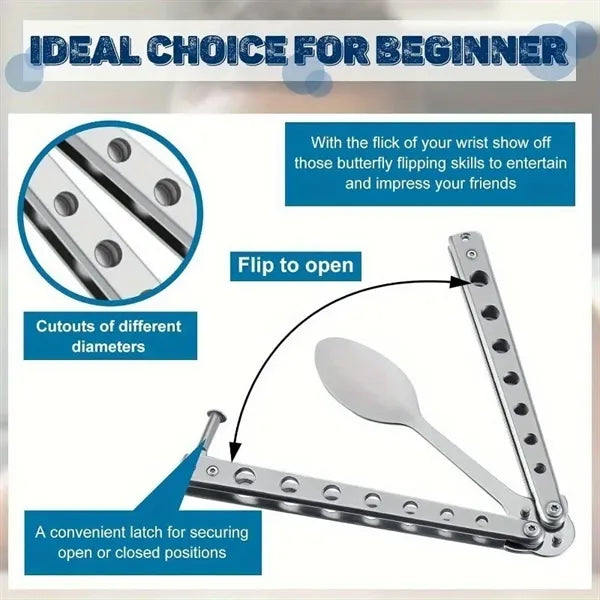 Butterfly Folding Stainless Steel Cutlery Set