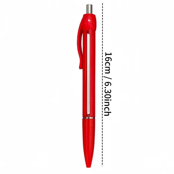 Retractable Banner Pen with Pull-Out Paper Strip