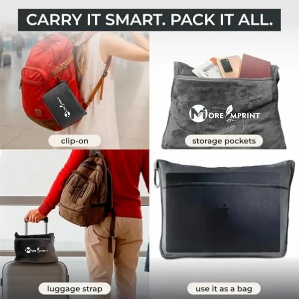 Travel Blanket Pillow Set
