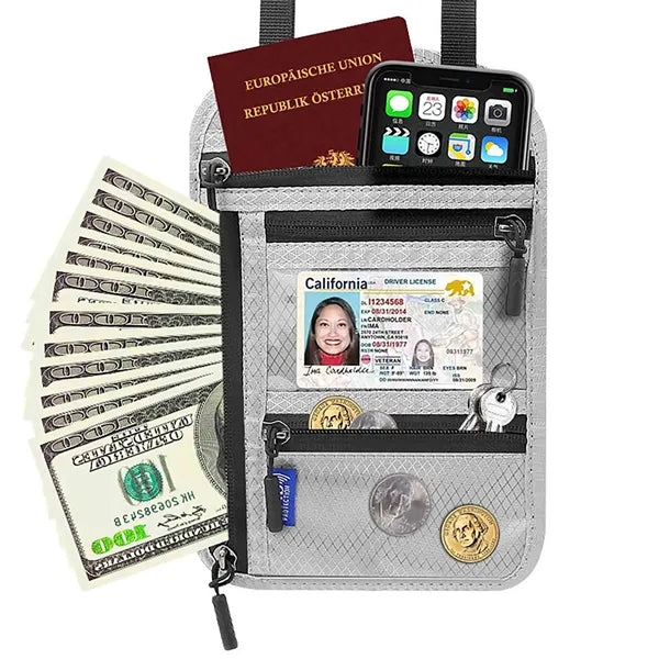 RFID Neck Passport Holder