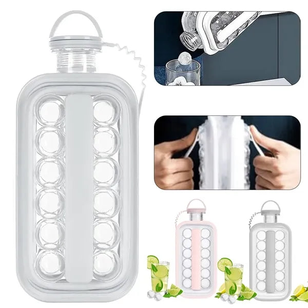 2 In 1 Ice Maker Mold with lid frozen