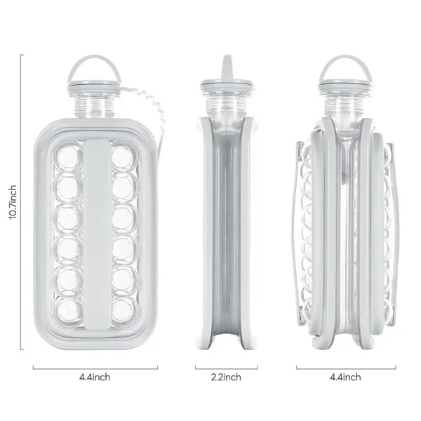 2 In 1 Ice Maker Mold with lid frozen