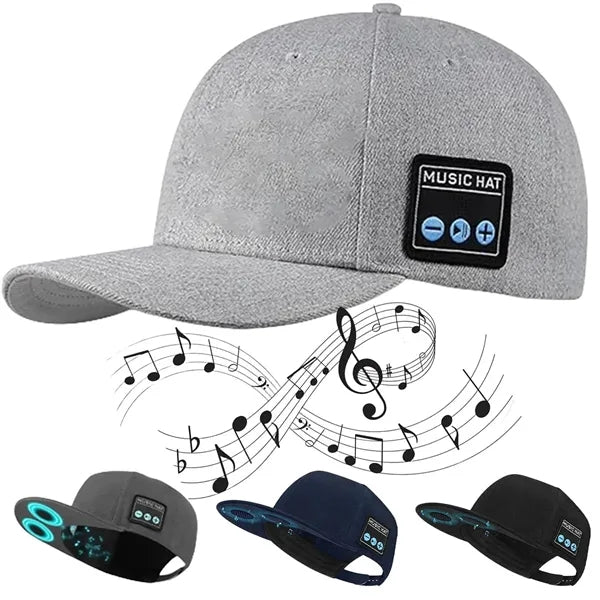 Hat with Bluetooth Speaker Built-in Microphone