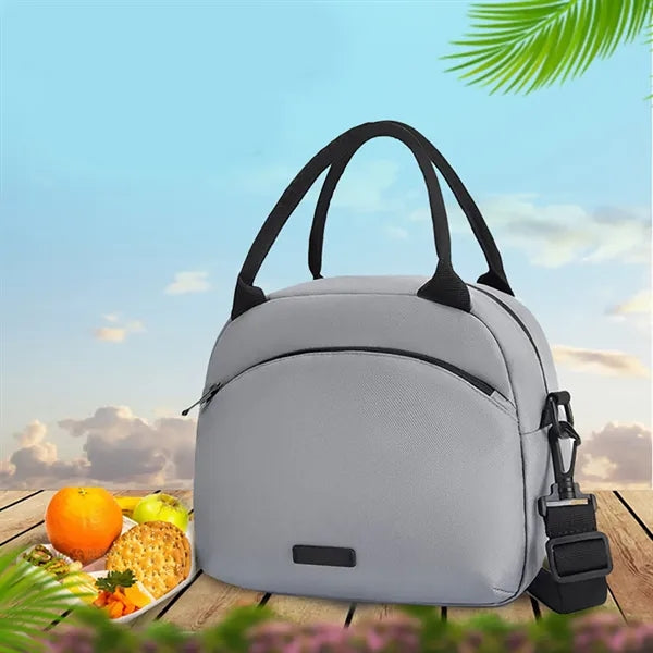 Insulated Lunch Bag with Large Capacity Front Pocket