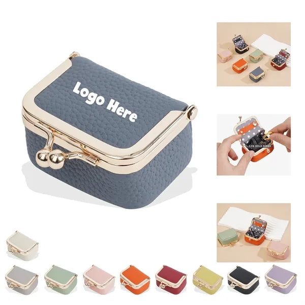 Genuine Leather Mini Jewelry Case