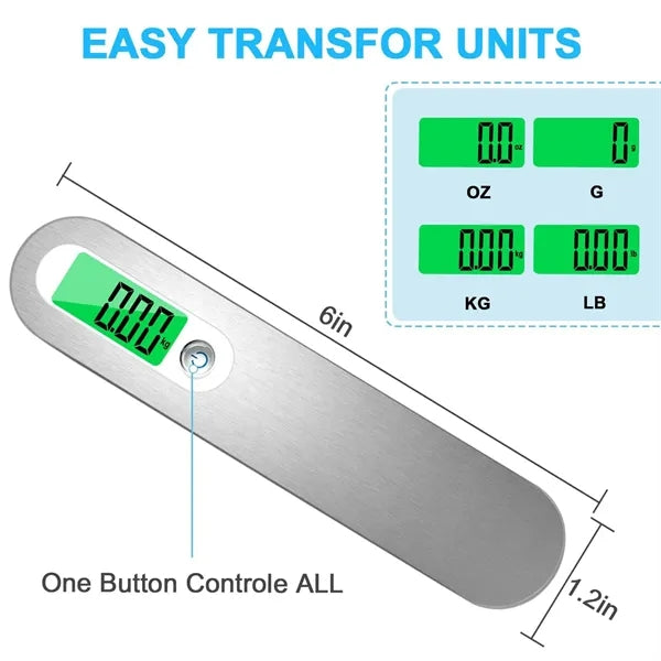 High Precision Luggage Scale Digital Display 110lb Capacity