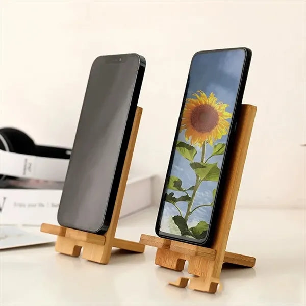 Eco-Friendly Bamboo Wood Phone Stand Holder