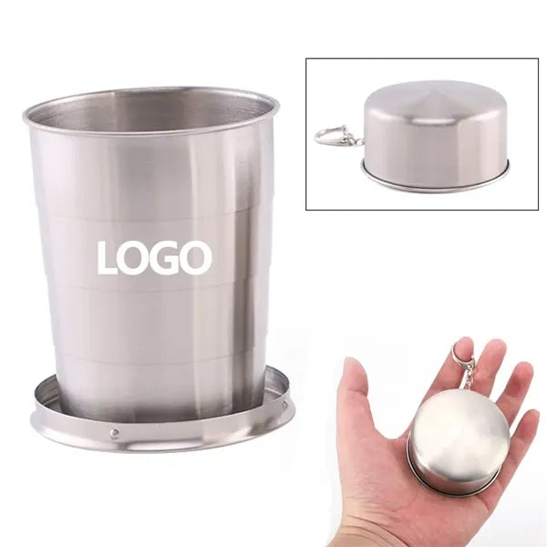 Stainless Steel Camping Telescopic Wine Cup