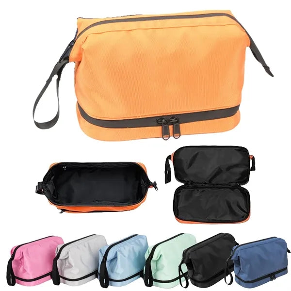 Double-Layer Wash Dry Wet Separation Storage/Cosmetics Bag