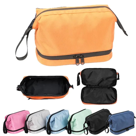 Double-Layer Wash Dry Wet Separation Storage/Cosmetics Bag