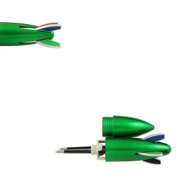 4 Colors Rocket Shaped Pen