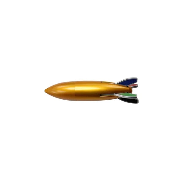 4 Colors Rocket Shaped Pen