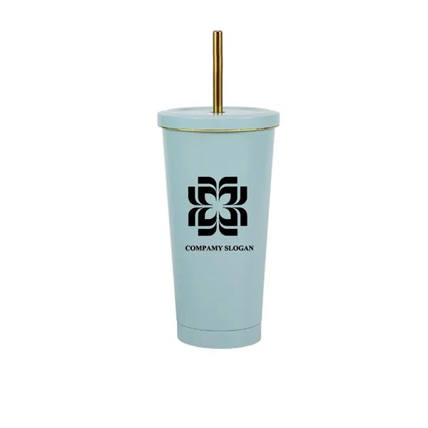 Stainless Steel 304 16oz Double-layer Strawing Cup