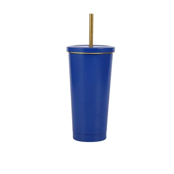 Stainless Steel 304 16oz Double-layer Strawing Cup