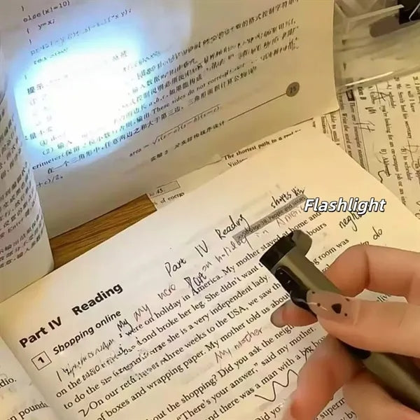 Outdoor Multi Compass Stylus Flashlight Pen Tool