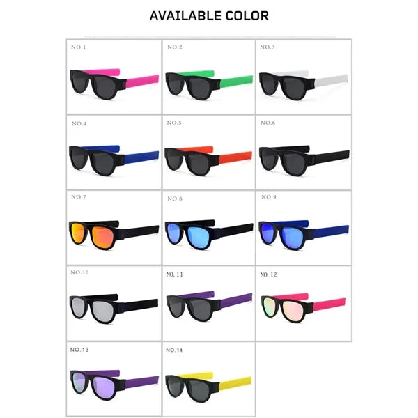Wristband Slap Folding Sunglasses