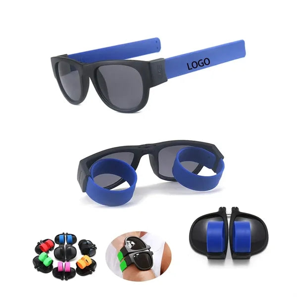 Wristband Slap Folding Sunglasses