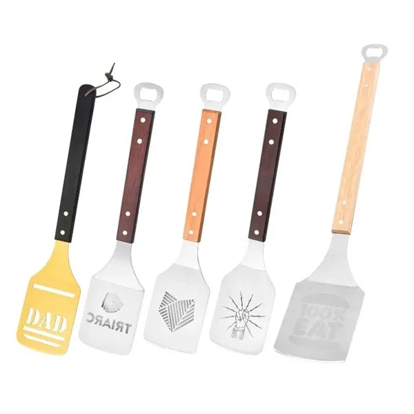 Outdoor 420 Stainless Steel BBQ Spatula With Bottle Opener