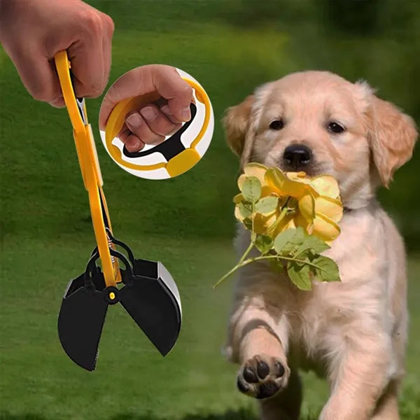 Portable Pooper Scooper with Long Handle for Easy Pick-Up