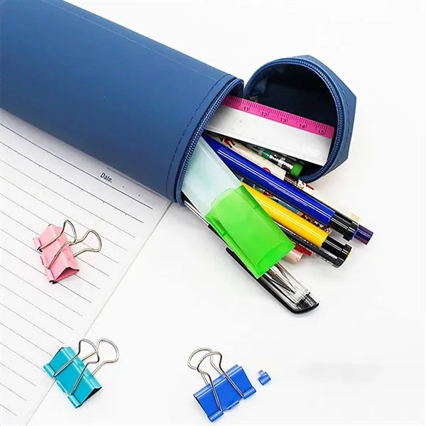 Silicone Pencil Case with Suction Cup for Travel and Daily