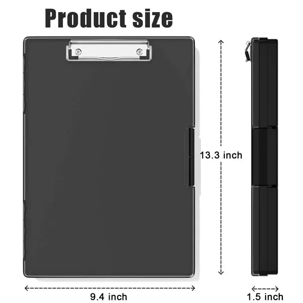 Dual-layer Clipboard with Dry-Erase Top and Ample Storage