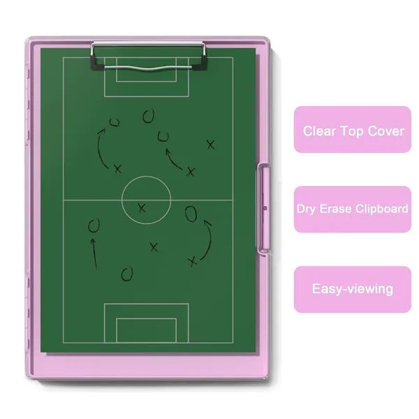 Dual-layer Clipboard with Dry-Erase Top and Ample Storage