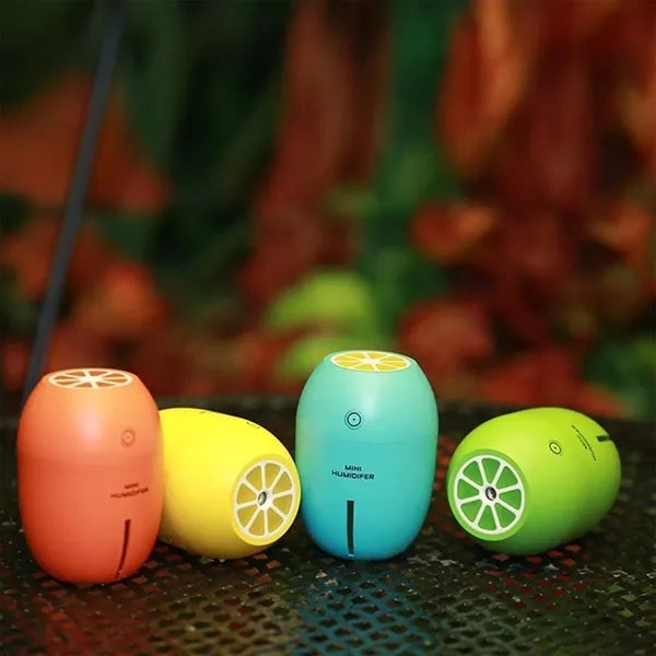 Compact Luminous USB Humidifier in Four Colors Versatile Use