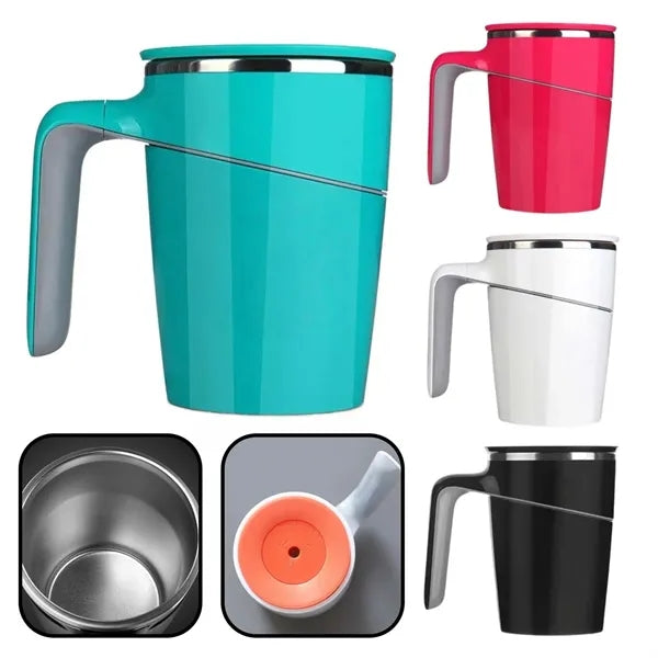 Insulated Mug with Leak-Proof Lid and Non-Slip Suction Base