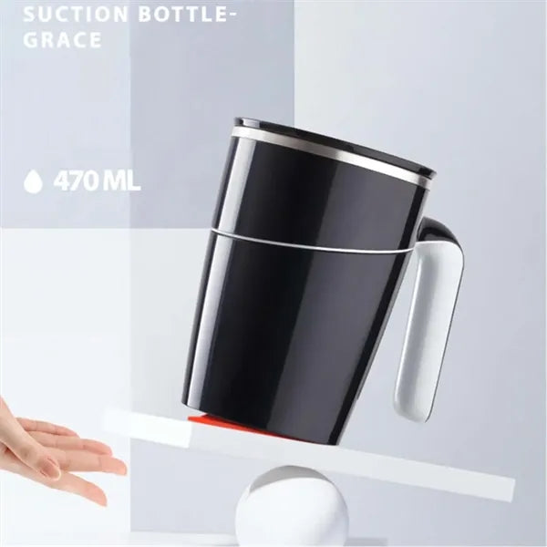 Insulated Mug with Leak-Proof Lid and Non-Slip Suction Base