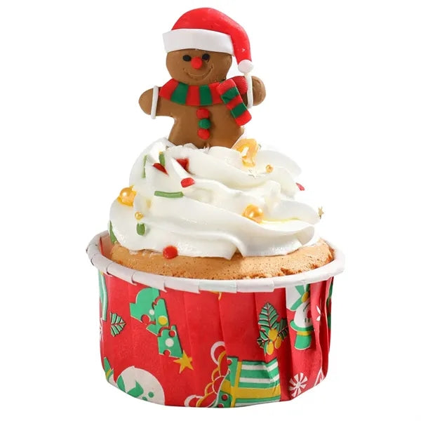 Food-Grade Paper Baking Cups for Holiday Muffins & Gifts
