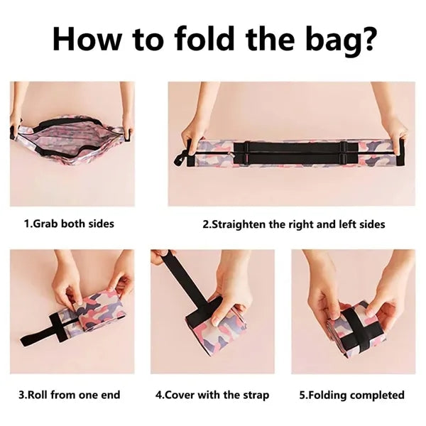 Eco-Friendly Large Washable Waterproof Shopping Tote Bag