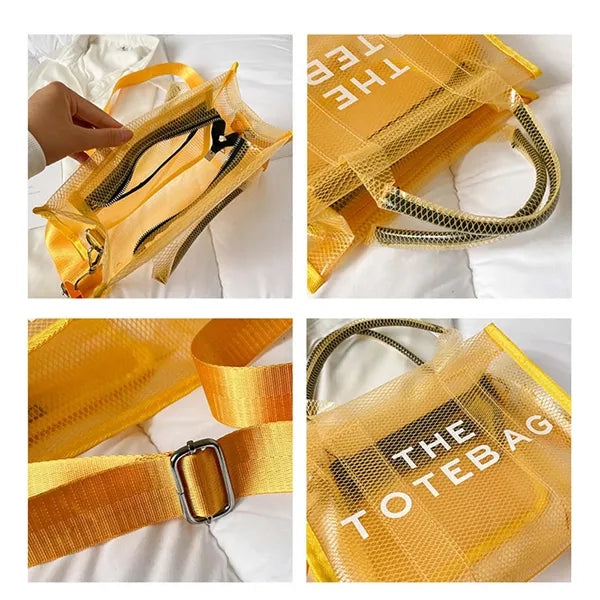 Waterproof PVC Tote Bag Large Capacity Organized
