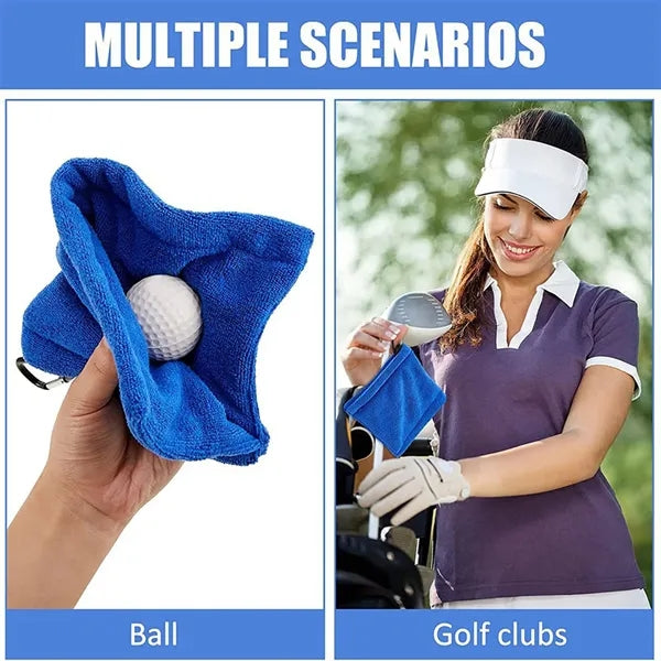 Golf Ball Towel with Clip Portable Cleaner