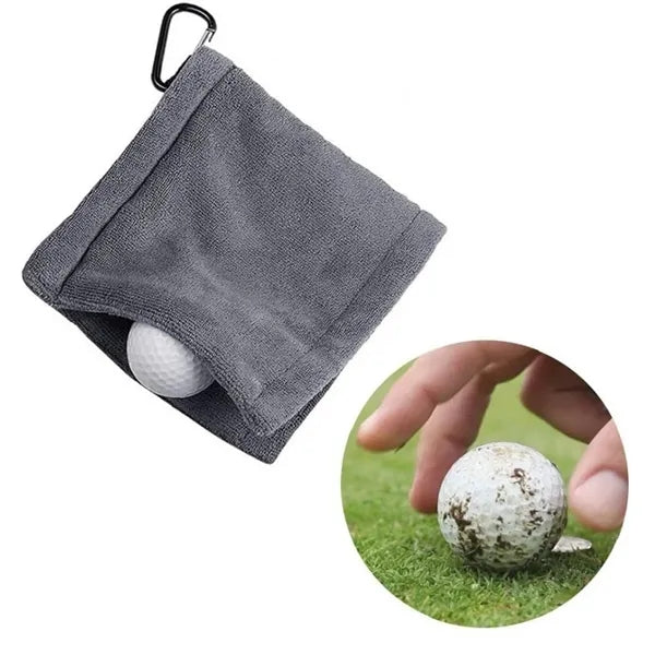 Golf Ball Towel with Clip Portable Cleaner