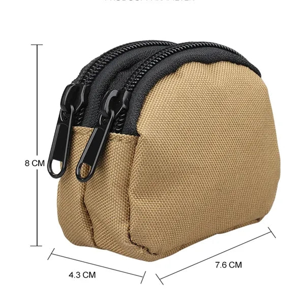 Premium Waterproof Coin Purse Keychain Multi-Compartment