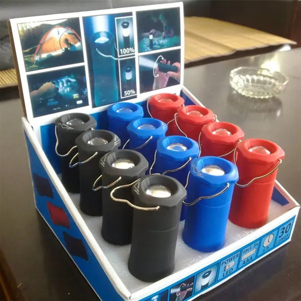 Rubber Coated Telescoping Focus Camping Lantern LED Light