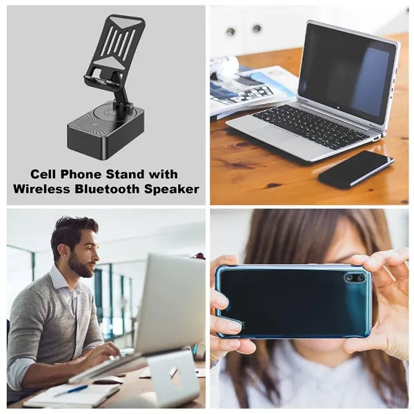 3-in-1 mobile Bluetooth audio power bank phone holder