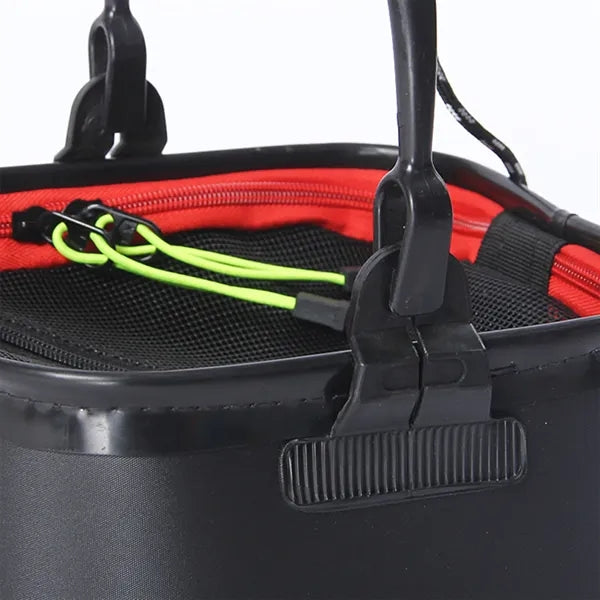 Portable Eva Collapsible Fishing Bucket With Rope Outdoor