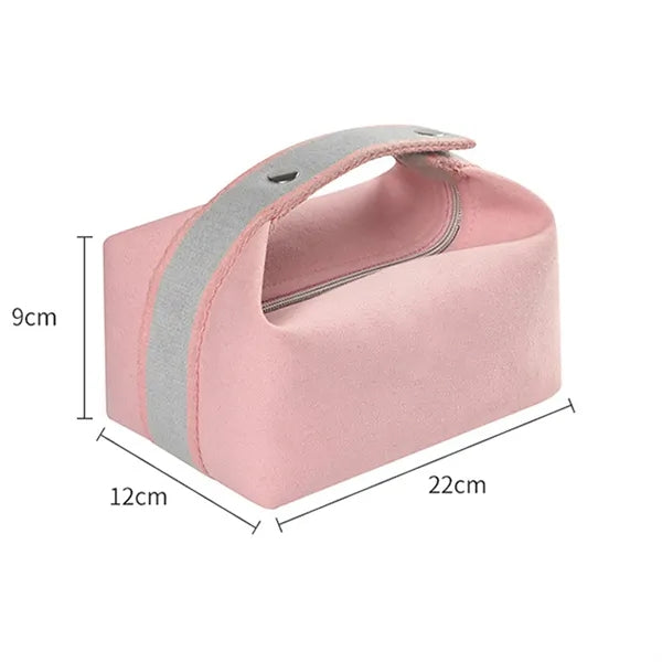 Minimalist Portable Large Waterproof Canvas Makeup Bag