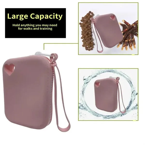 Portable Waterproof love creative Silicone storage bag