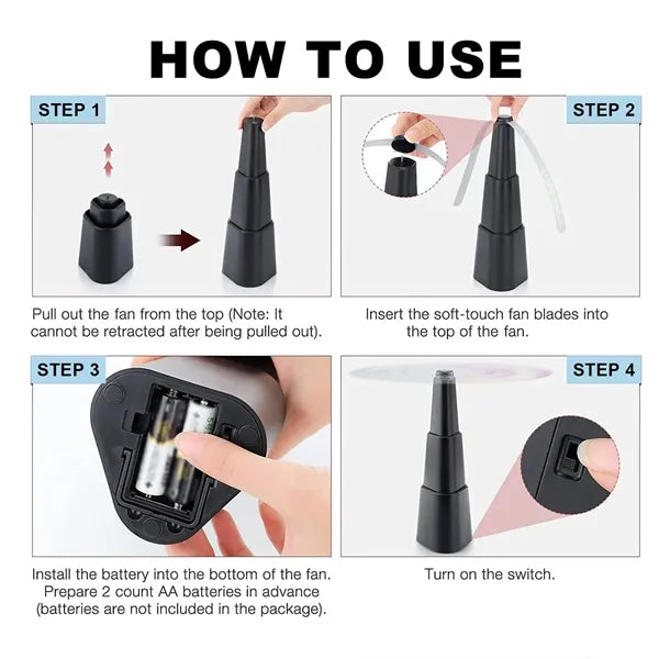Portable Outdoor Mosquito repellent Fly Fan for Table