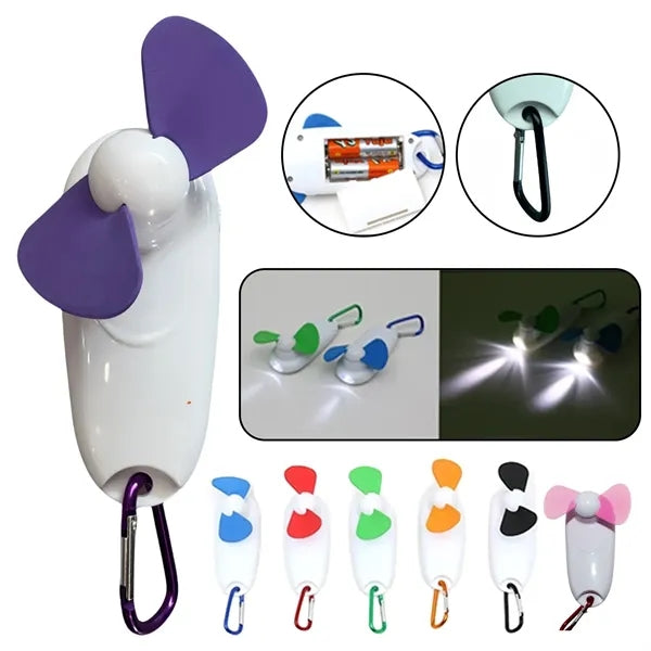 Mini Portable lightweight Fan with powerful LED light