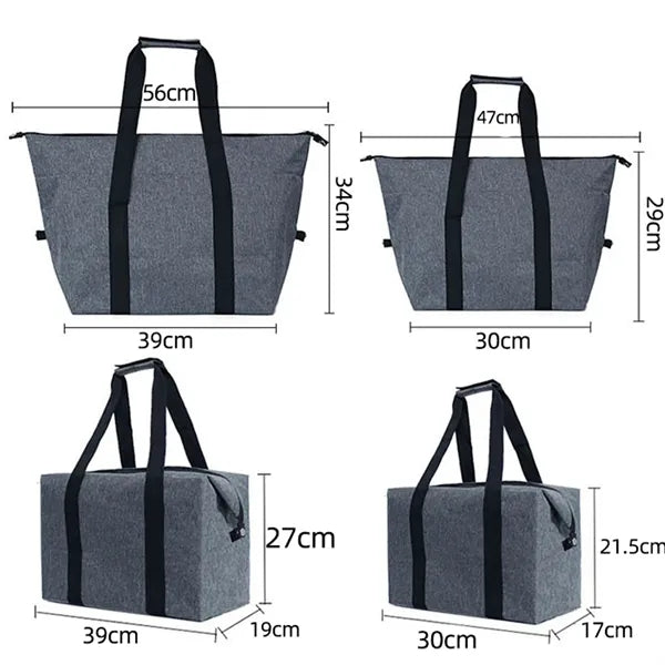 Large Capacity Collapsible Insulated Outdoor Cooler Bag
