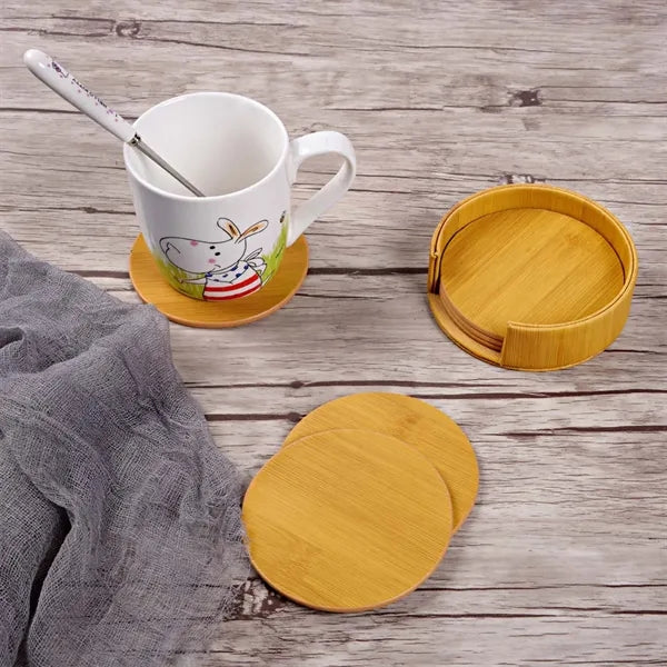 Premium Heat Resistant Leather 6 PCS Coasters for Drinks