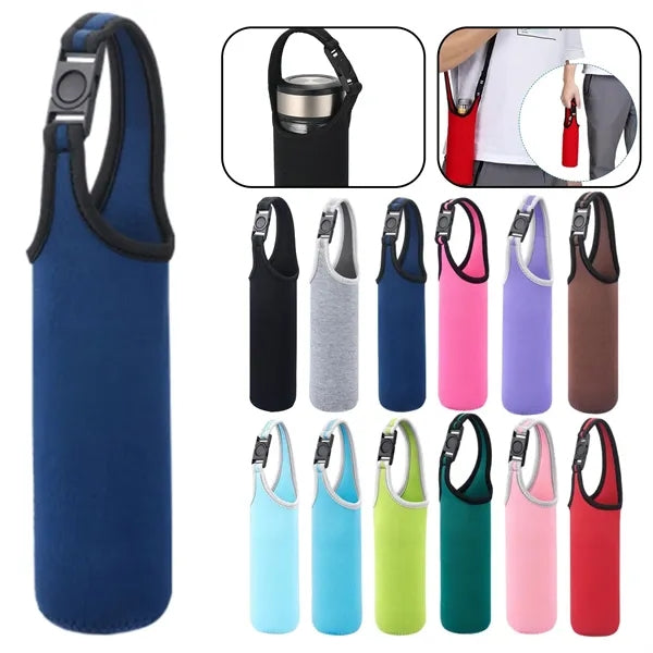 Neoprene Portable Water Bottle Crossbody Bag