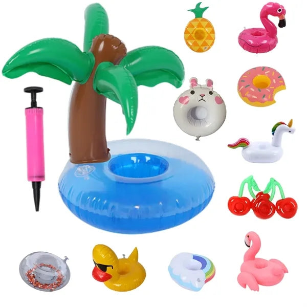 Outdoor Inflatable Cup Holder Floatable Drink Companion