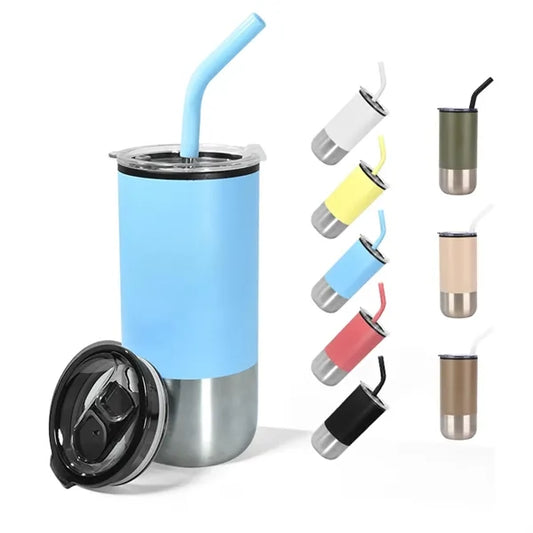 16oz Insulated Travel Mug Portable Coffee Cup Office Outdoor