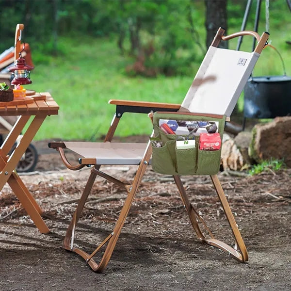 Outdoor Chair Armrest Pocket Bag Smartphone Storage Travel