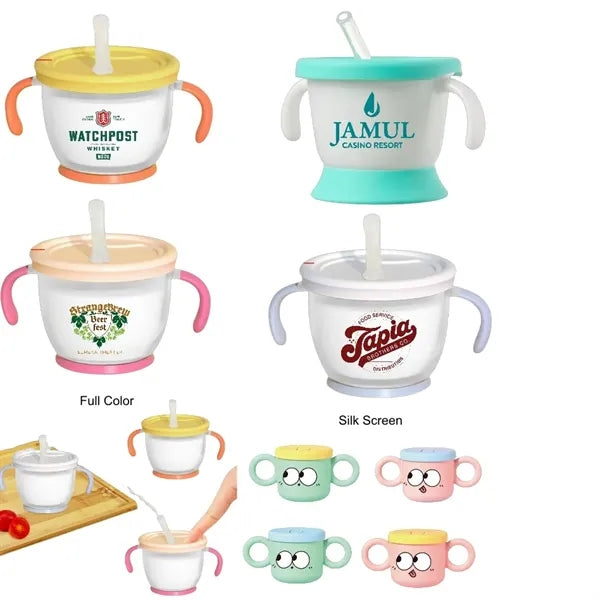 5/5.4/8 oz Dual-Handle Sprout Press-Flow Training Sippy Cup