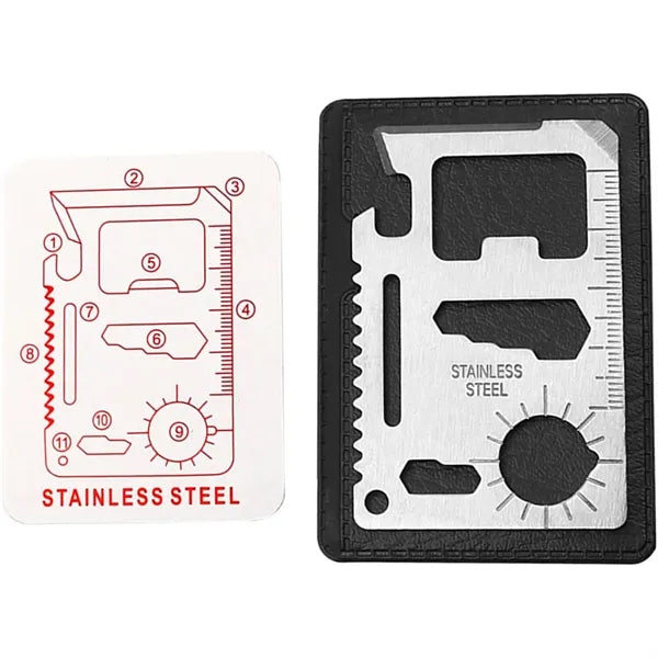 11-in-1 Survival Credit Card Multitool